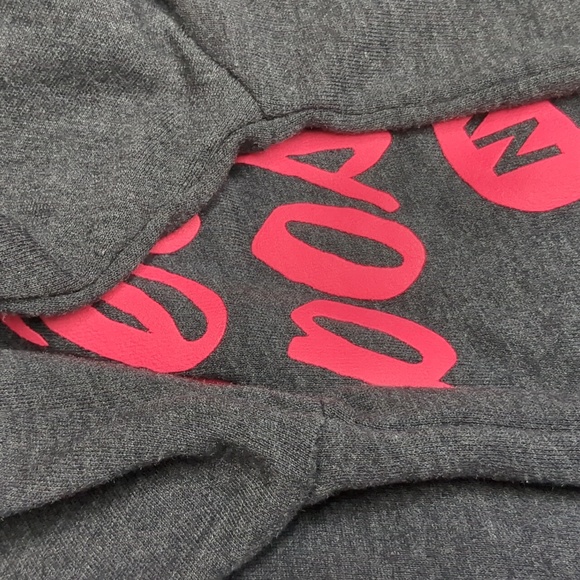 Aeropostale Women's Charcoal Black & Pink Hoodie Sz XS Pullover V-2 - Picture 8 of 9